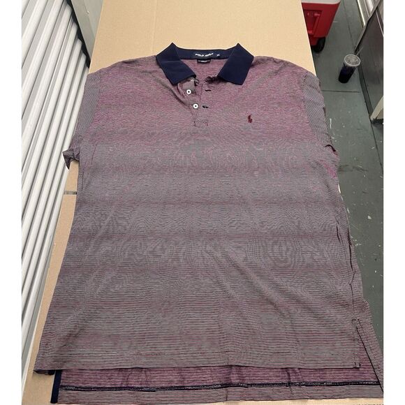 Polo Golf Ralph Lauren Striped Cotton Polo Shirt Mens XL Pony Logo - Picture 3 of 8